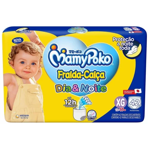 Fralda-Calça MamyPoko Dia&Noite XG 42 Unidades