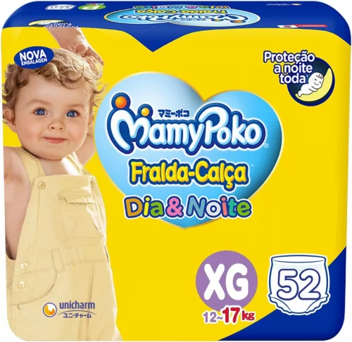 Fralda-Calça MamyPoko Dia&Noite Xg 52 Unidades