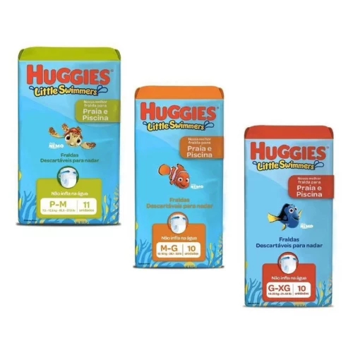Fralda Huggies Little Swimmers Praia e Piscina