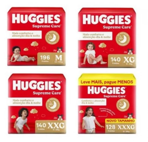 Fralda Huggies Supreme Care (Pacotão)