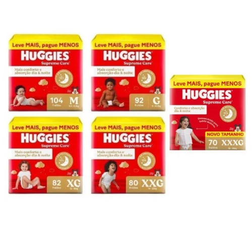 Fralda Huggies Supreme Care (pacote grande!)