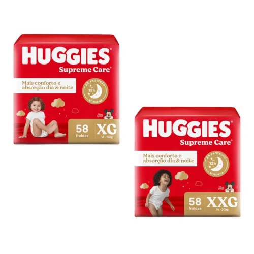 Fralda Huggies Supreme Care (Pacote menor)