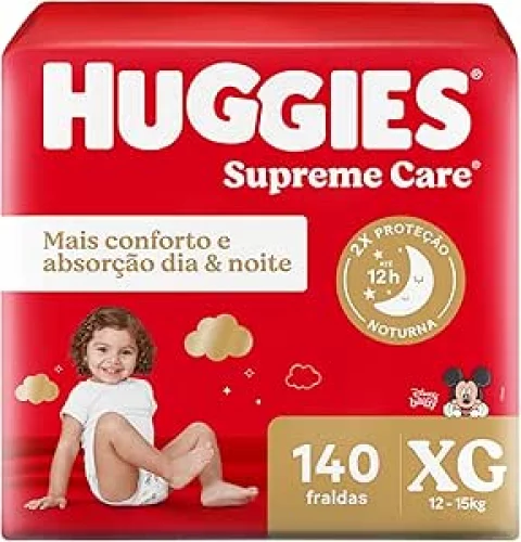 Fralda Huggies Supreme Care XG 140 Unidades