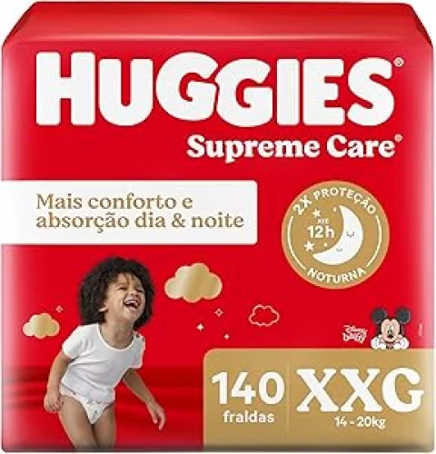 Fralda Huggies Supreme Care XXG 140 Unidades