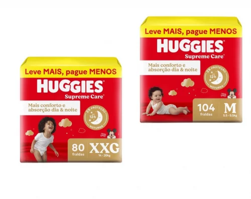 Fralda Huggies Supreme Care