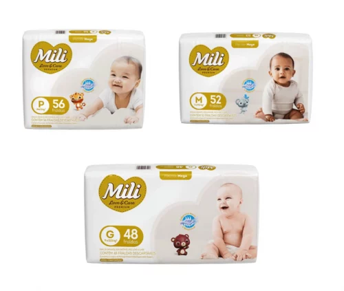 Fralda Mili Love & Care Premium