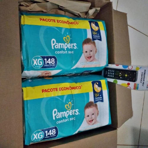 Fralda Pampers Confort Sec XG 148 Unidades, Pampers