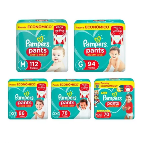 Fralda Pampers Pants Ajuste Total