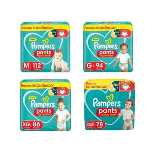 Fralda Pampers Pants Ajuste Total M ao XXG
