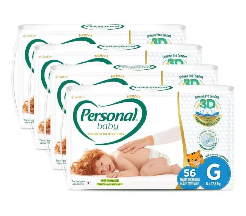 Fralda Personal Baby Premium Protection G 224 unidades