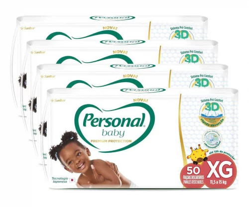 Fralda Personal Baby Premium Protection XG 200 unidades
