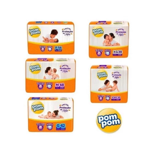 Fralda Pom Pom Derma Protek P ao XXG