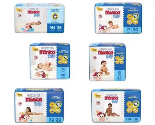 Fralda Turma da Mônica Baby (Rn ao XXG)