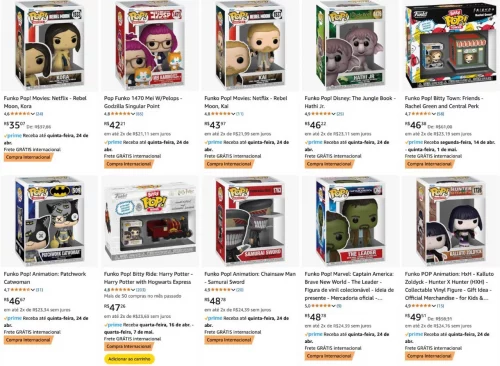 Funko Pop a partir de 47 reais