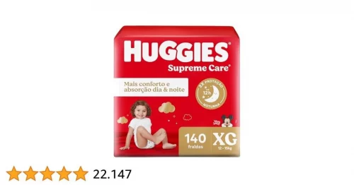 Huggies Fralda Supreme Care XG 140 Un XG (140 Contagem)