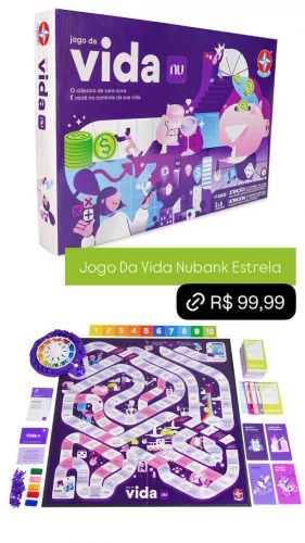Jogo Da Vida Nubank - Brinquedos Estrela