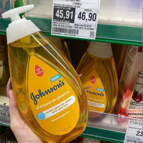 Johnson's Baby Shampoo Para Bebê De Glicerina, 750ml