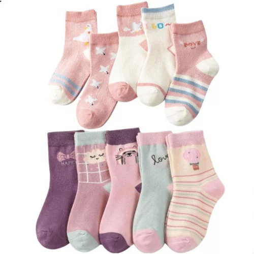 Kit 18 Pares Meias Infantil Masculina e Feminina 0 A 10 Anos Ótima Qualidade e Confortável
