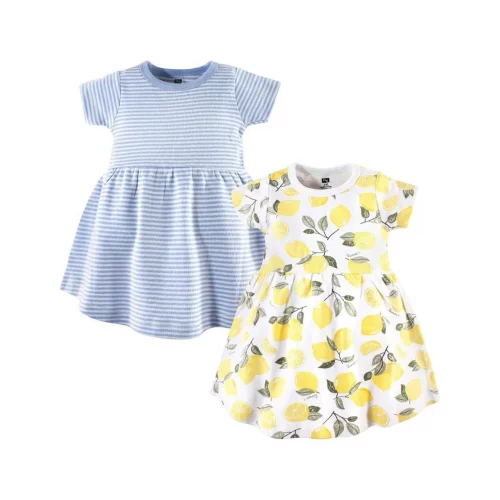 Kit 2 Vestidos Hudson Baby (0 a 3M, 6 a 24M, 2, 4 e 5 anos)