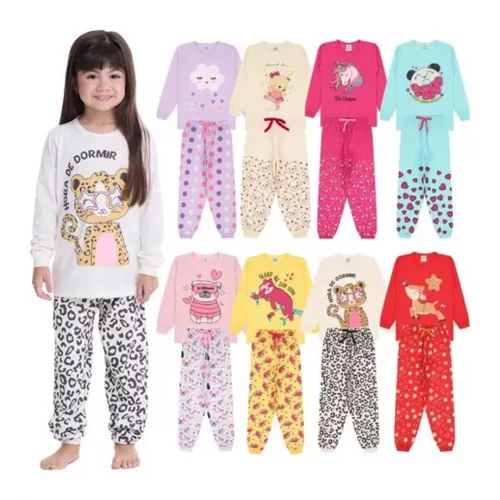 Kit 3 Pijamas inverno (1 ao 10)