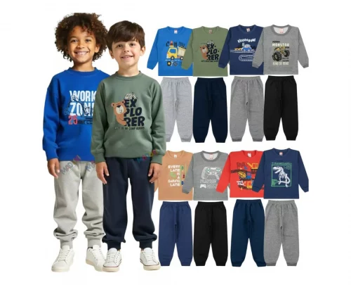 Kit 5 Moletom Infantil (1 ao 8)