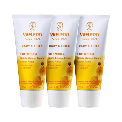 Kit Creme para Assadura Weleda Baby Calêndula 75ml 3 unidades
