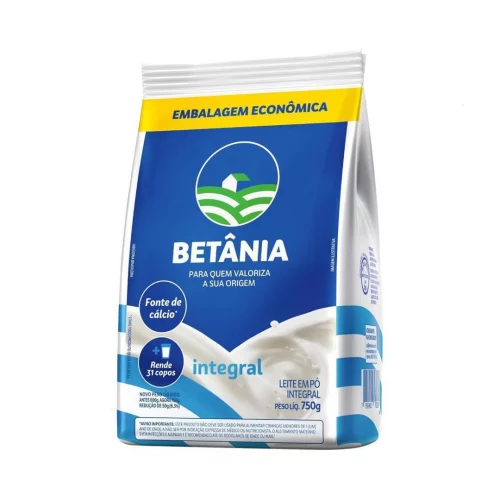 Leite em Pó Integral Betânia 750g