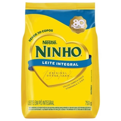 Leite em Pó Integral Ninho Pacote 750g