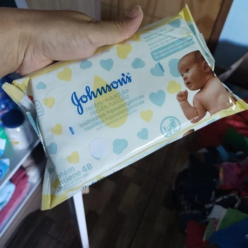 Lenços Umedecidos Baby Recém Nascido Johnson's, 48 unidades
