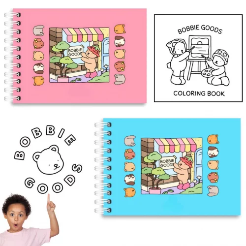 Livro de Colorir Bobbie Goods Original A5 Capa Dura 180g/m² + BRINDE