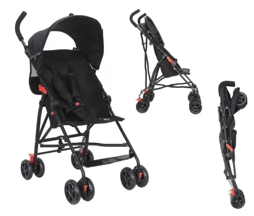 Maxi Baby Carrinho de Bebê Passeio Guarda Chuva MOVEE (Preto)