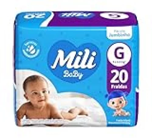 Mili Fralda Baby Jumbinho G - 20 Unidades