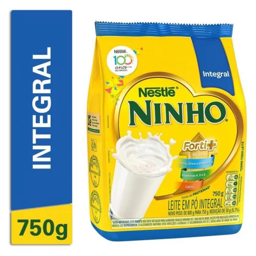 Ninho, Leite Po Integral, Pacote 750g