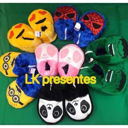 Pantufa pelucia Infantil e Adulto