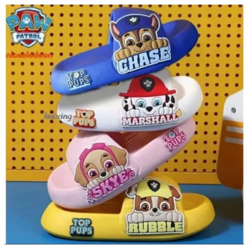 Papete Infantil Patrulha Canina PAW Nuvem Slide Juvenil Unissex Chinelo Sandália Macio Lindas cores