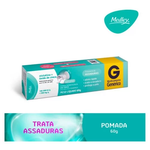 Pomada Nistatina + óxido de zinco Medley 60g