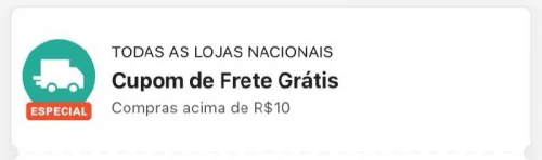 SAIU CUPOM DE FRETE GRÁTIS