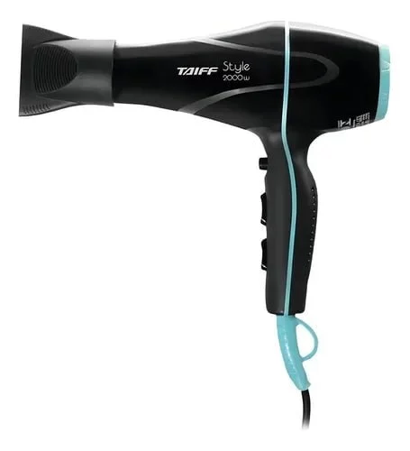 Secador De Cabelo Taiff Style Potente Silencioso Cor Preto 220V