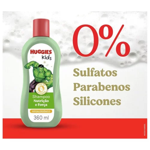 Shampoo Huggies Kids Nutrição e Força 360ml