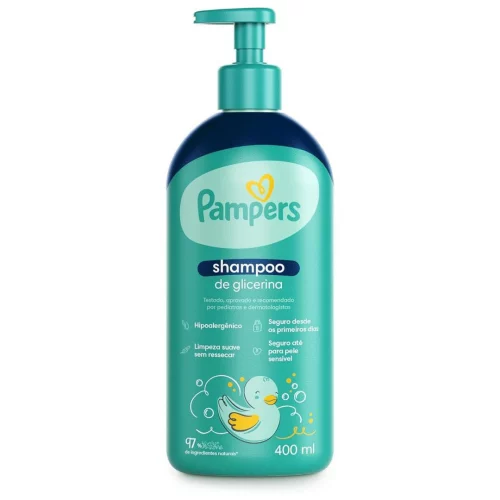 Shampoo Pampers Glicerina 400ml (frasco grande)