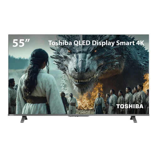 🔥 Smart TV QLED 55 4K Toshiba Google TV 3HDMI 2USB Wi-Fi