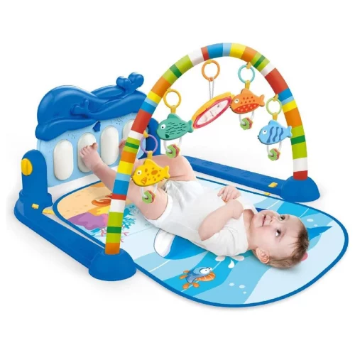Tapete de Atividades com Play Piano Baleia Azul - Maxibaby