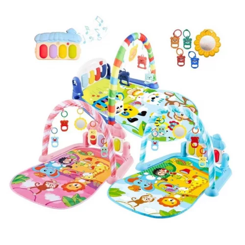 Tapete de Atividades Musical com Piano Interativo e Móbiles para Bebê - ColorBaby