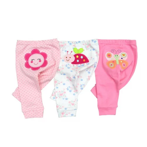 > 3 pcs Baby Pants Cotton Autumn Leggings for boys girls Mid Full Length Baby Trousers