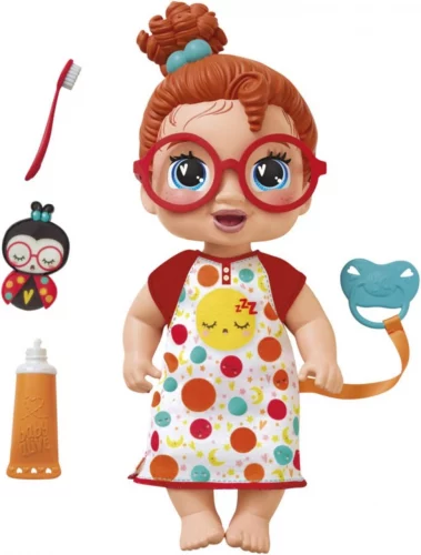 Baby Alive Boneca Pequenos sonhos Dottie Doodle bebê de cabelos ruivos Boneca de 28 cm em plástico com acessórios – Brinquedo para meninas e meninos a partir de 3 anos