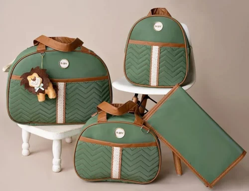 Bolsas Kit Bebê Mala Saída Menino Menina - Bordado Safári