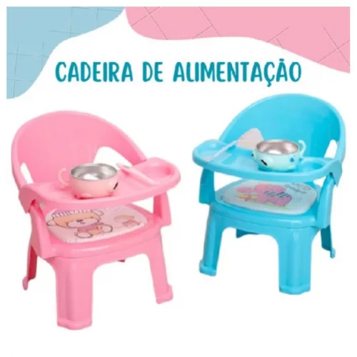 Cadeira Cadeirinha De Alimentaçã Refeição Para Bebê Assento Com Som - Portátil