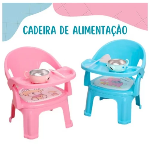 Cadeira Cadeirinha De Alimentaçã Refeição Para Bebê Assento Com Som - Portátil
