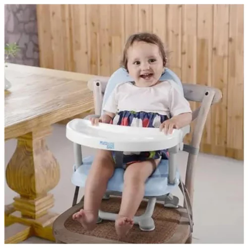 Cadeira de alimentação elevatória Peanuts 6M-15kgs - Azul Multikids Baby