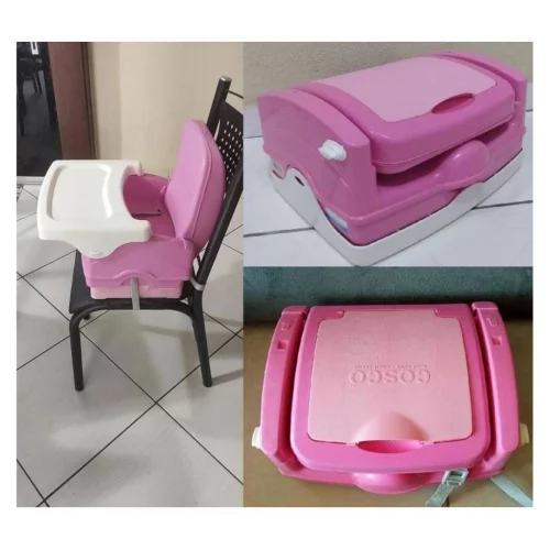 Cadeira de Refeição Portátil Smart Cosco Rosa